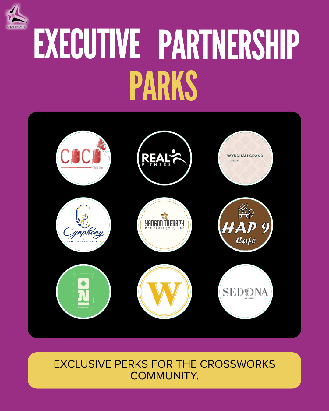Crossworks Club partners